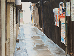 この路地を抜けて
