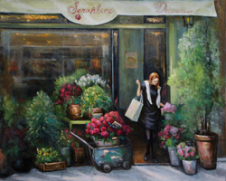 パリのフラワーショップ