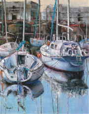 ヨットハーバーの閑日