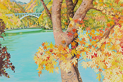 紅葉の丹沢湖