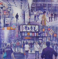 回想(街角情景−何処へ)