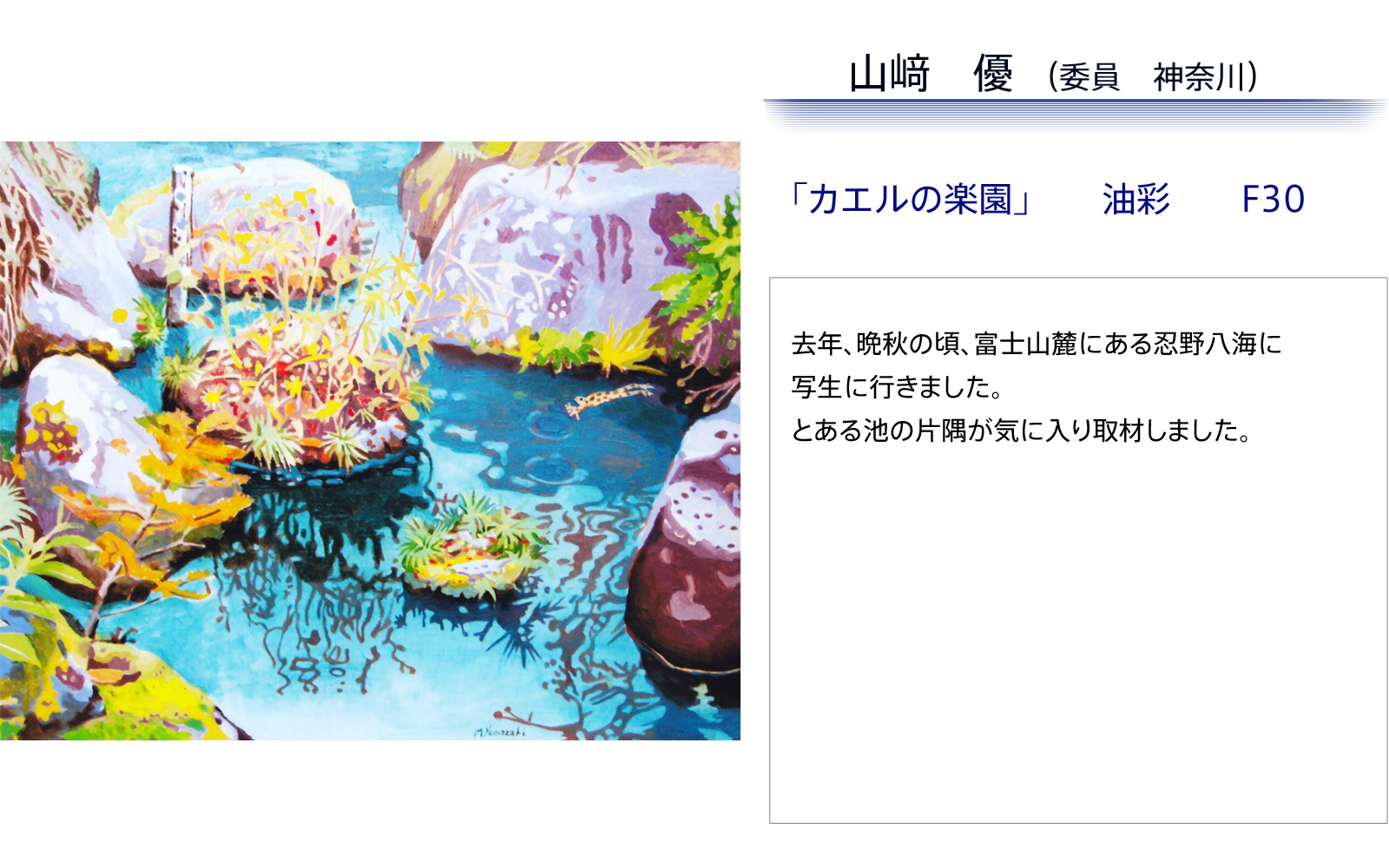 山﨑優　カエルの楽園
